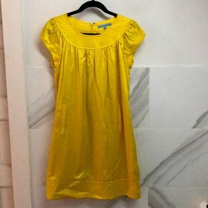 Antonio melani short shift dress silk yellow 4